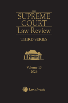 Supreme Court Law Review, 3rd Series, Volume 10