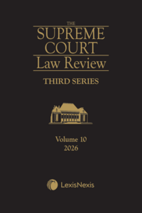 Supreme Court Law Review, 3rd Series, Volume 10